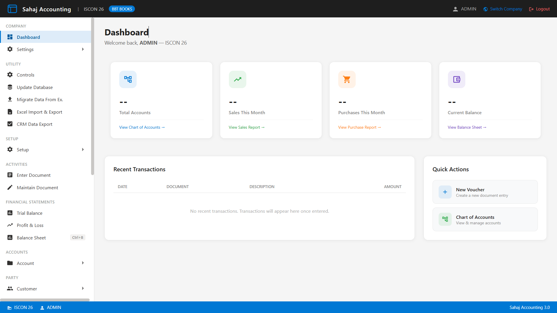 Sahaj BusinessMate ERP — Role Center dashboard showing order book, dispatch values, order pipeline, needs-your-attention alerts and live project orders